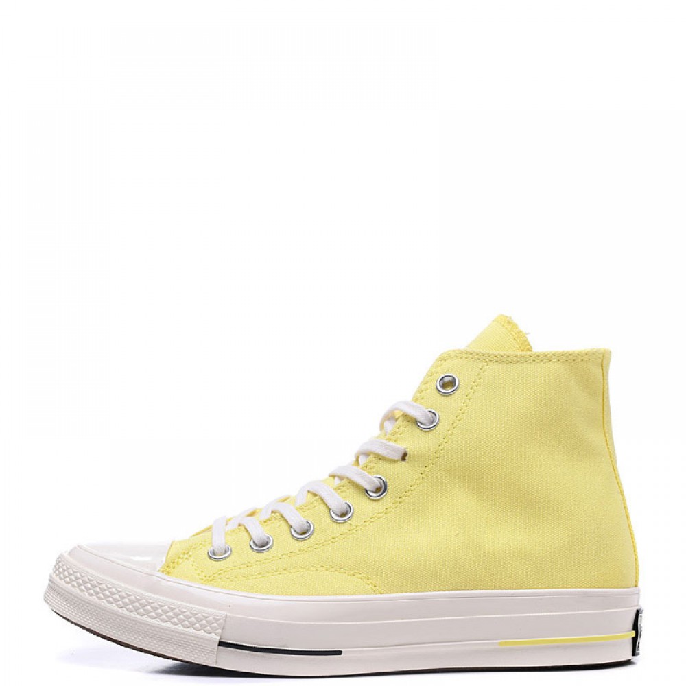 pastel yellow converse high tops