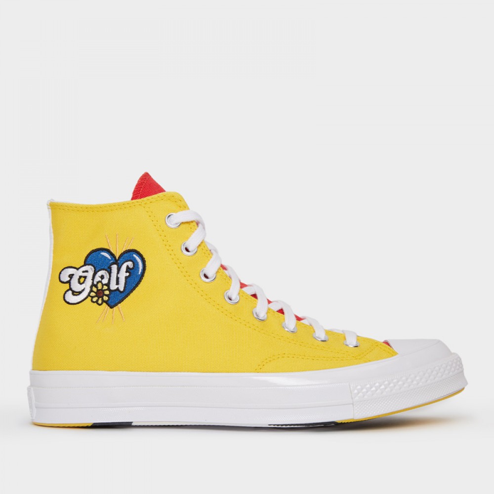 red blue yellow chuck taylors