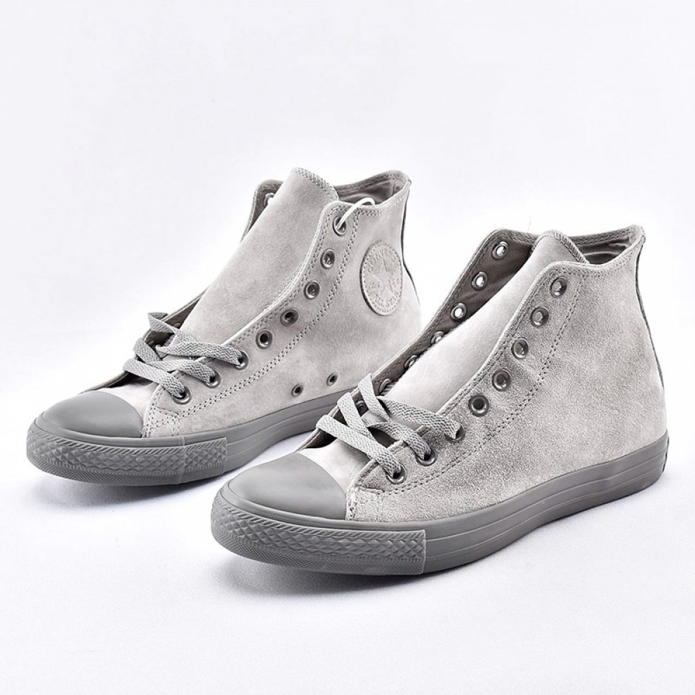 All Star Hi Mercury Gray Suede Sneakers