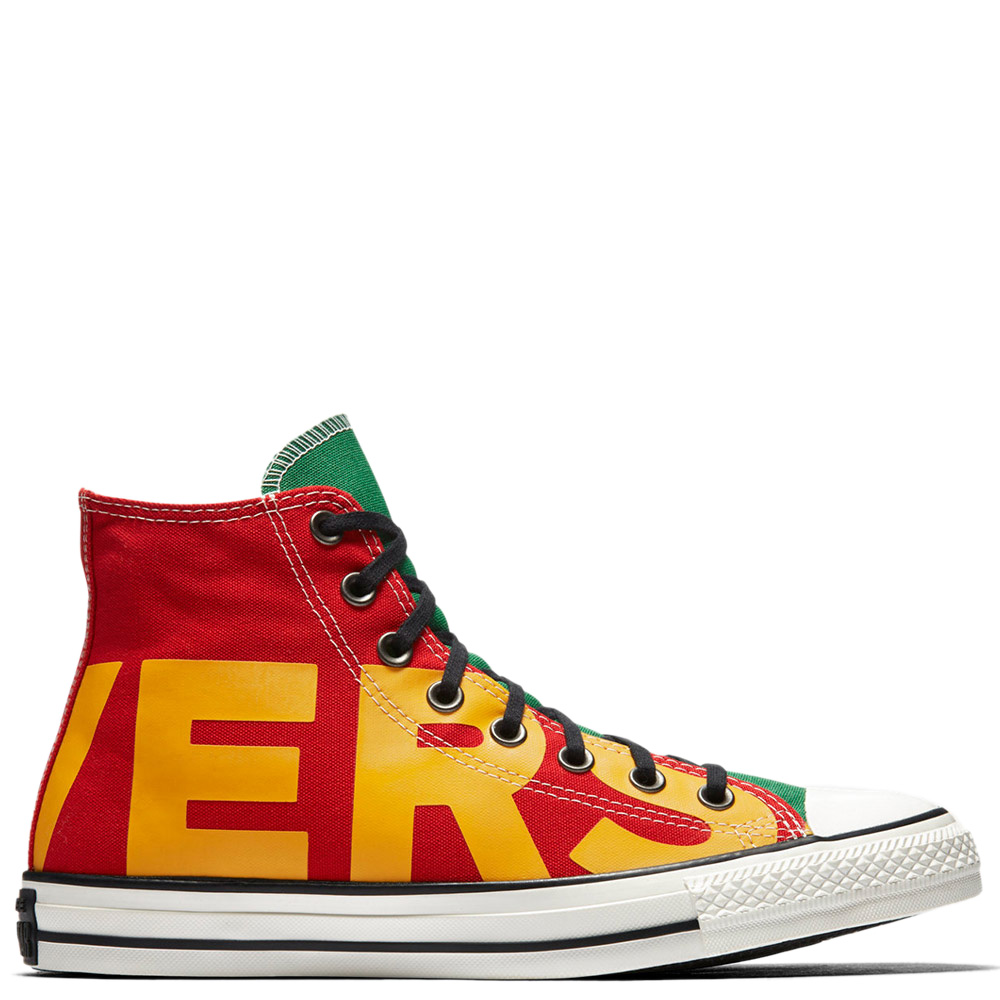 green and red converse