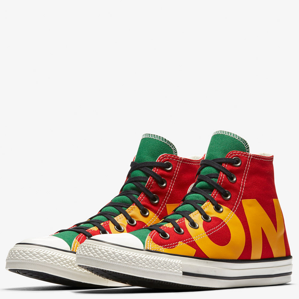 red blue yellow green converse