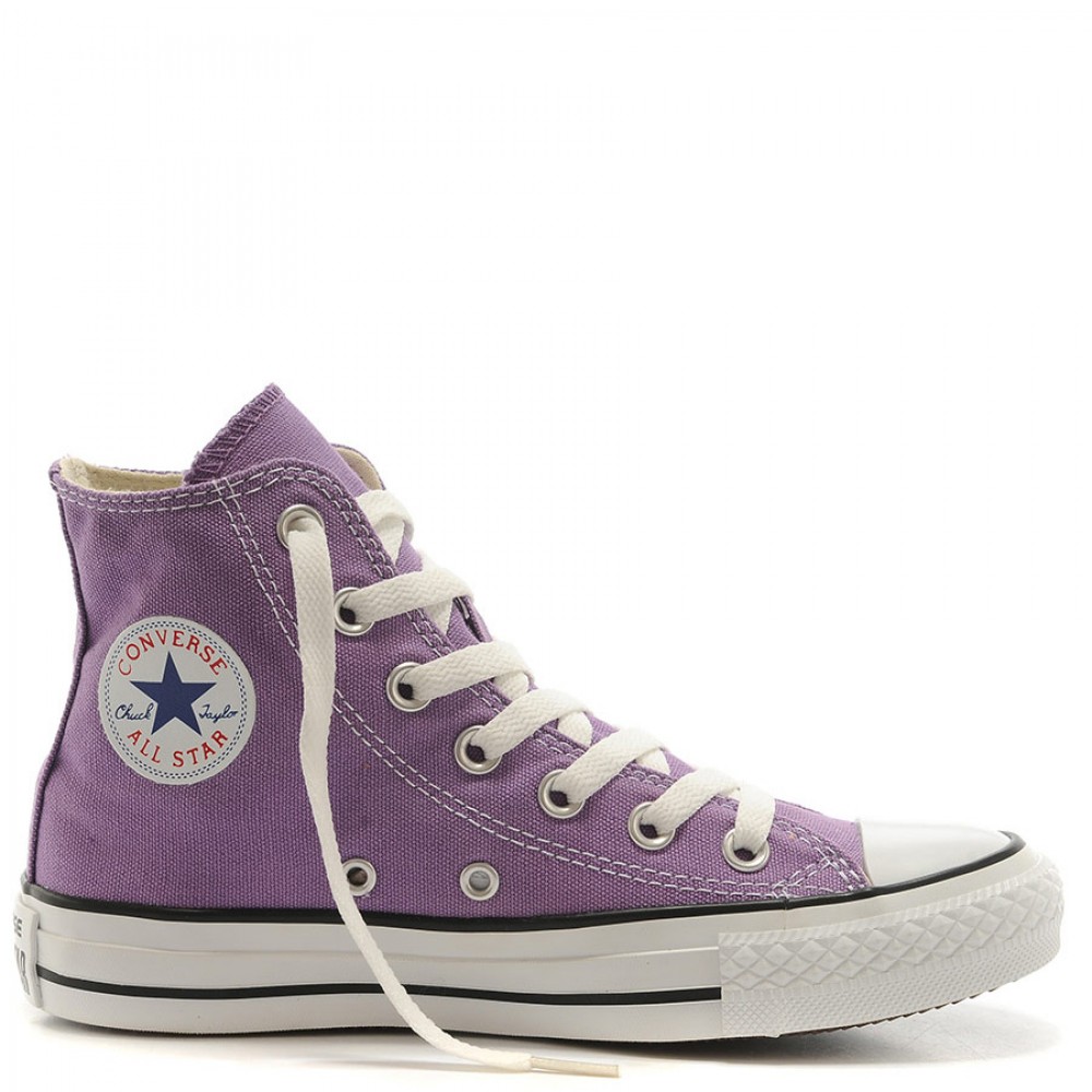 purple hi top converse
