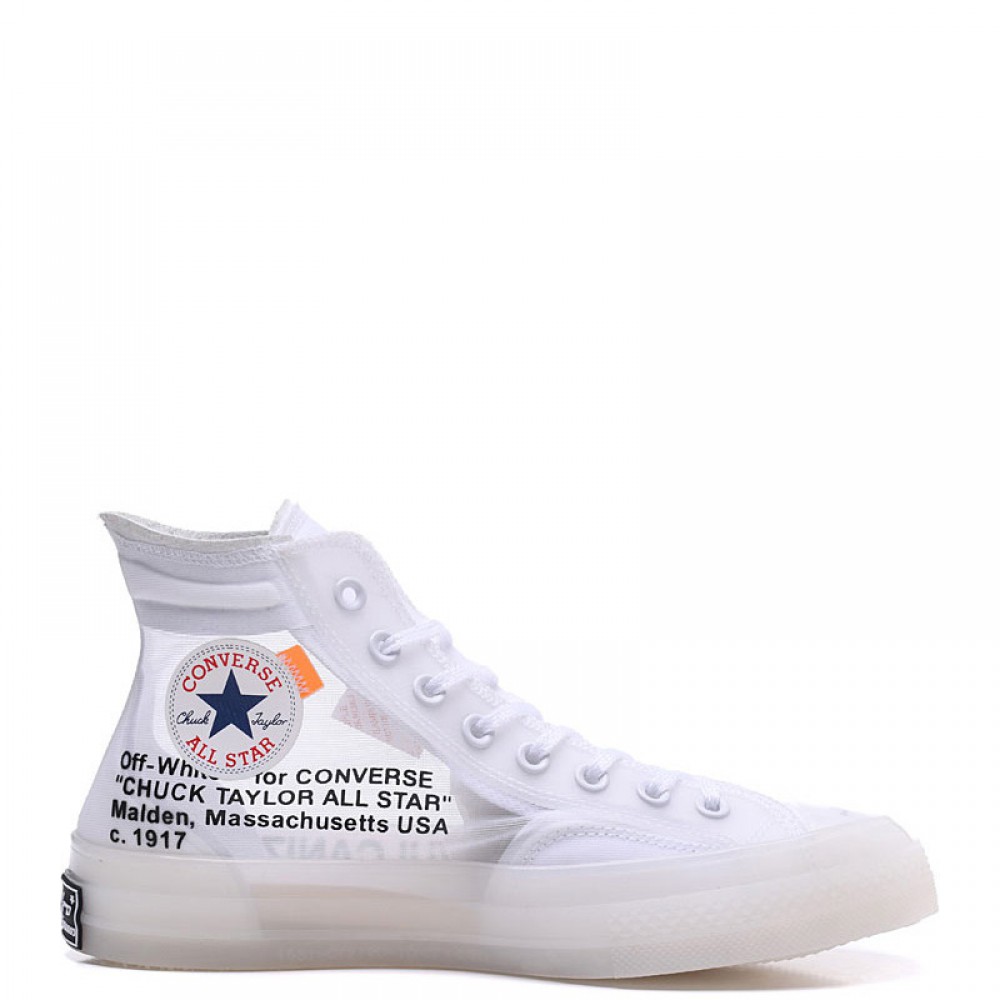 converse clear off white